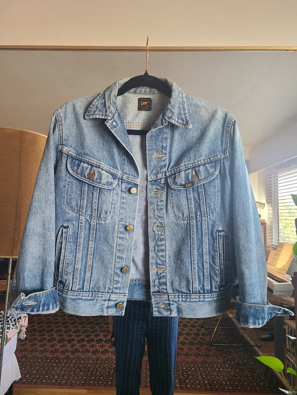 The LEE Riders Vintage 80s Denim Jacket S/M - Picture 14 of 16